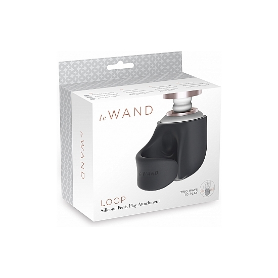 LE WAND - PENIS PLAY SILICONE ATTACHMENT - GREY image 1