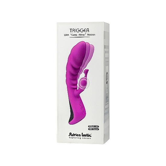 TRIGGER SILICONE VIBRATOR - PINK image 1