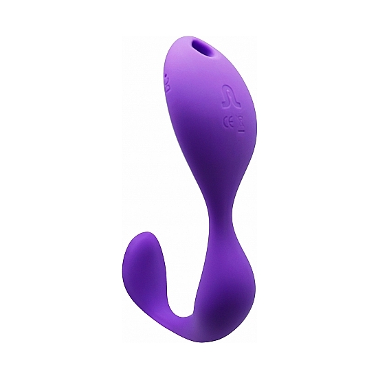 MR. HOOK HANDS FREE VIBRATOR WITH REMOTE - PURPLE image 2