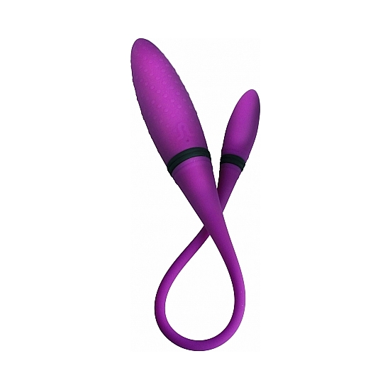 DOUBLE ENDED VIBRATOR 2 WITH REMOTE - PURPLE image 2