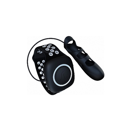 TOUCHÉ VIBRATING FINGER SLEEVE - L - BLACK image 0