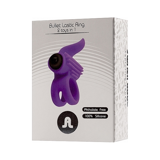 BULLET COCK RING - PURPLE image 1