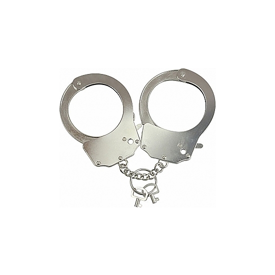 METAL HANDCUFFS - SILVER image 0