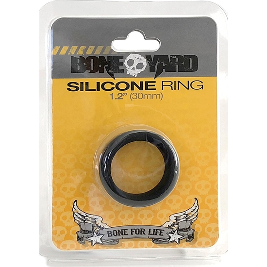 SILICONE RING - BLACK - 30MM image 1