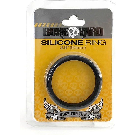 SILICONE RING - BLACK - 50MM image 1