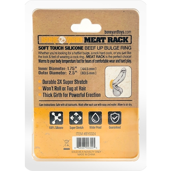 MEAT RACK COCK RING - YELLOW image 2