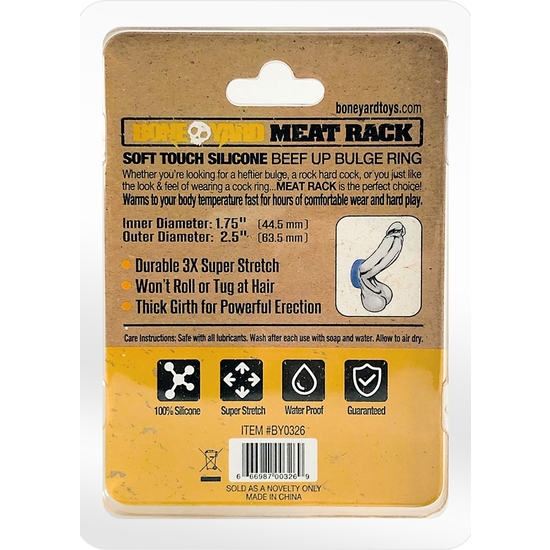MEAT RACK COCK RING - BLUE image 2