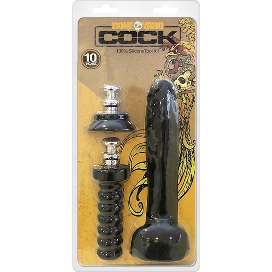 BONEYARD COCK - 10 INCHES - BLACK image 1