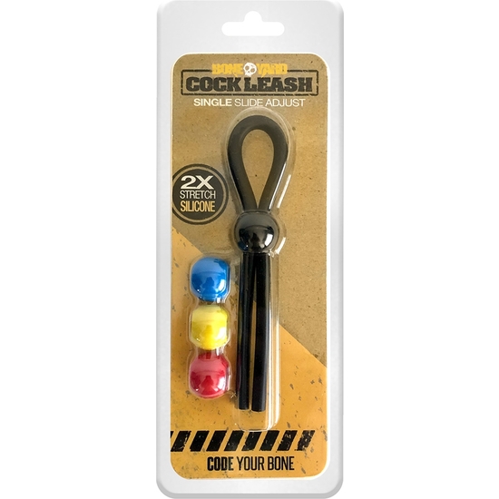 COCK LEASH - SINGLE - BLACK image 1