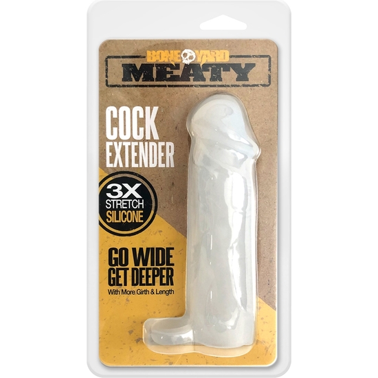 MEATY COCK EXTENDER - BLACK image 1