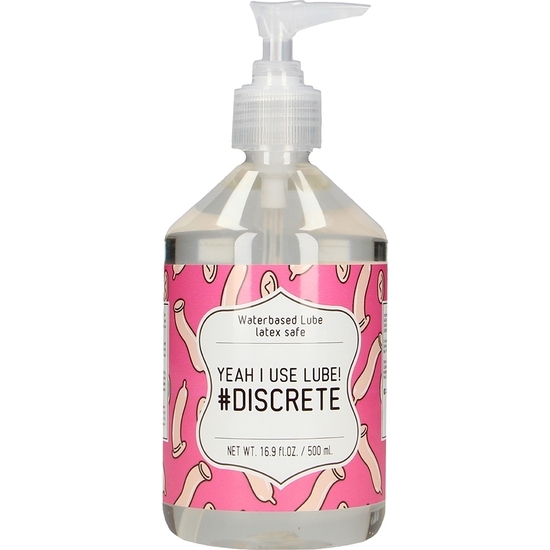 WATERBASED LUBE - YEAH I USE LUBE DISCRETE - 500 ML image 0