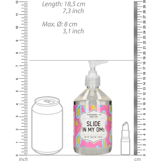 LUBRICANTE BASE DE AGUA - SLIDE IN MY DMS - 500 ML image 1