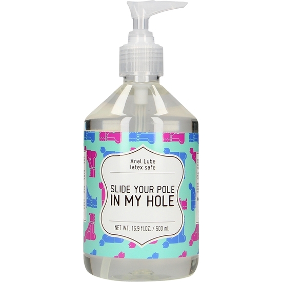 ANAL LUBE - SLIDE YOUR POLE IN MY HOLE - 500 ML image 0