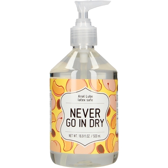 ANAL LUBE - NEVER GO IN DRY - 500 ML image 0
