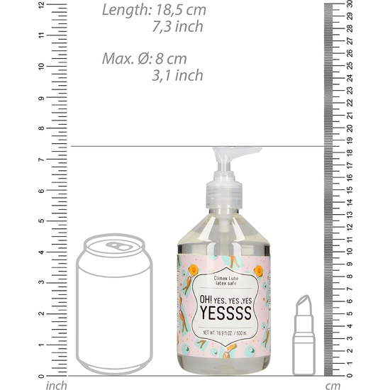 CLIMAX LUBRICANTE - OH! YES, YES ,YES YESSSS - 500 ML image 1