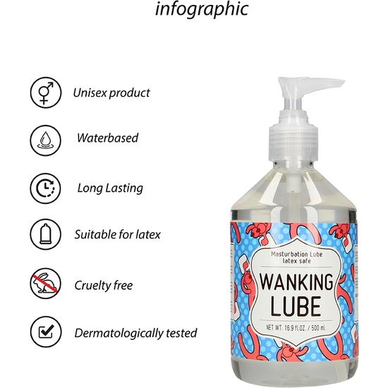 MASTURBATION LUBE - LUBRICANTE WANKING - 500 ML image 4