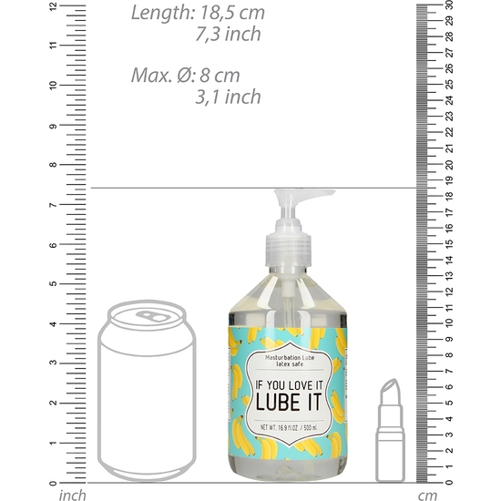 MASTURBATION LUBE - IF YOU LOVE IT LUBE IT - 500 ML image 1