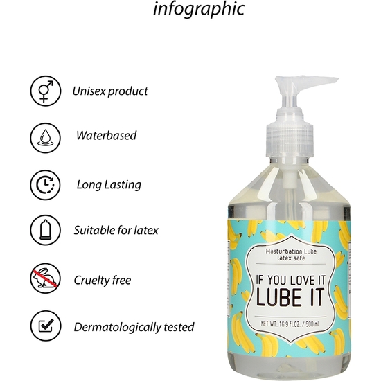 MASTURBATION LUBE - IF YOU LOVE IT LUBE IT - 500 ML image 4