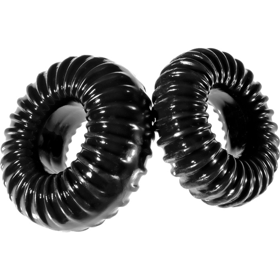 PF BLEND PREMIUM STRETCH RIBBED RING SLIM 2-PACK - BLACK image 2