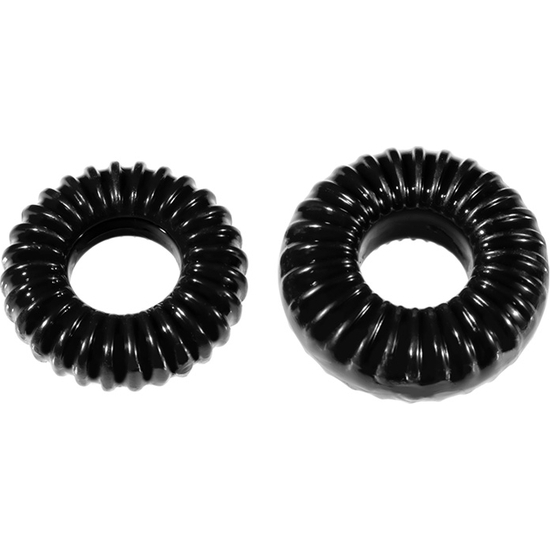 PF BLEND PREMIUM STRETCH RIBBED RING 2-PACK - BLACK image 0