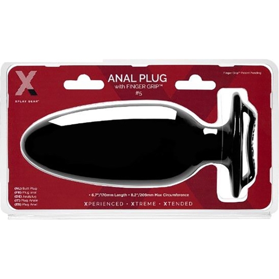 FINGER GRIP PLUG 3L - BLACK image 1