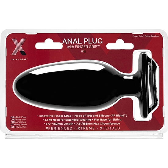 FINGER GRIP PLUG 4L - NEGRO image 1