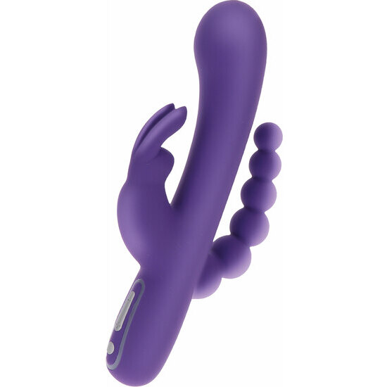 TRIPLE PLEASURE VIBRATOR-PURPLE image 0