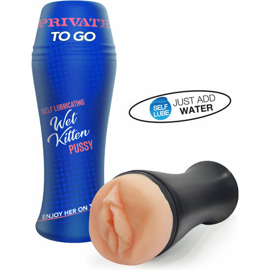 WET KITTEN SELF LUBE TO GO-MASTURBADOR VAGINA image 0