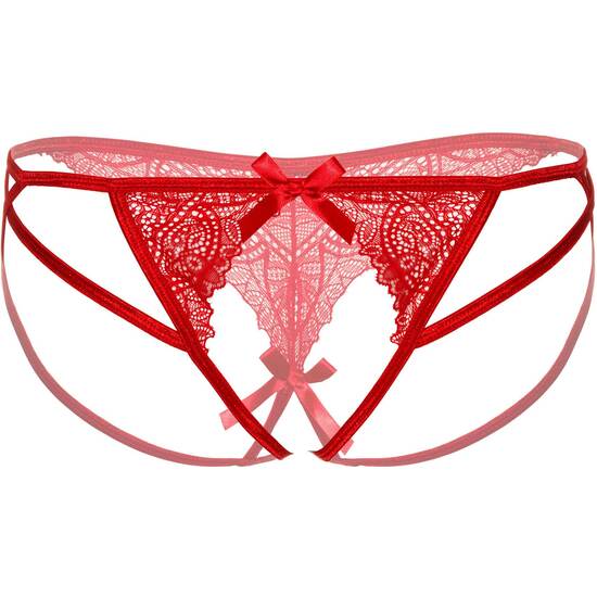 DARING NAOMI STRAPPY CROTCHLESS TANGA-RED image 4