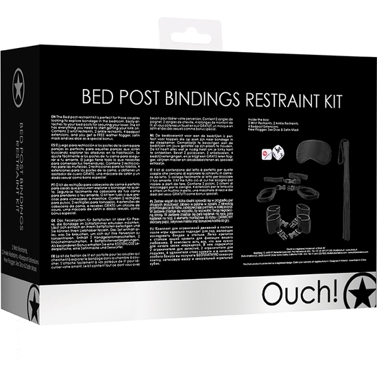 BED POST BINDINGS RESTRAING KIT - BLACK image 3