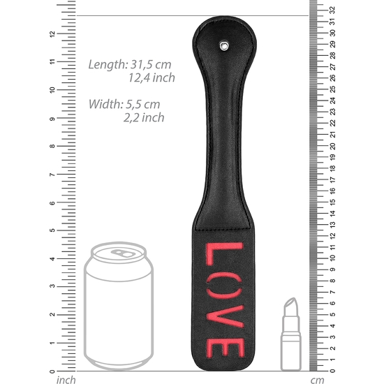 OUCH! PADDLE - LOVE - BLACK image 1