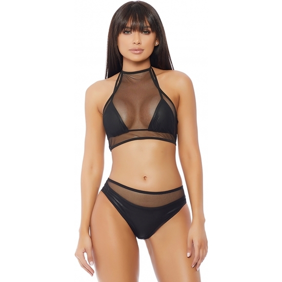 IMPULSE TOP AND PANTY - BLACK image 0
