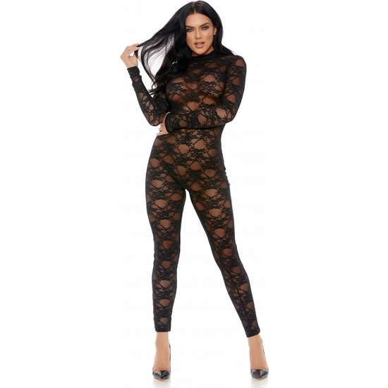 SWEET LITTLE LACE JUMPSUIT BLACK image 0