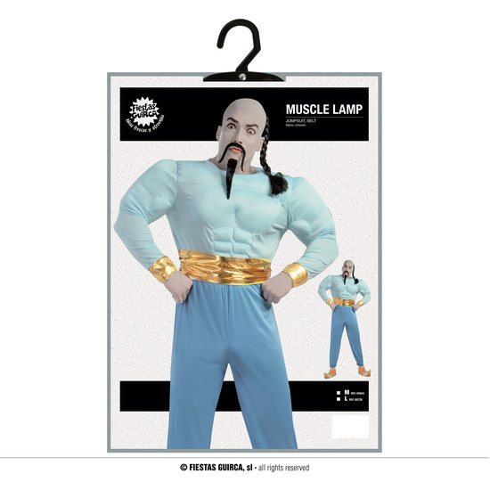 DISFRAZ GENIO DE LA LÁMPARA MUSCULOSO image 4