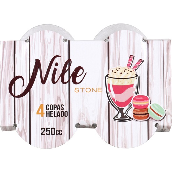 SET 4 COPAS HELADO 250CC NILE STONE image 3