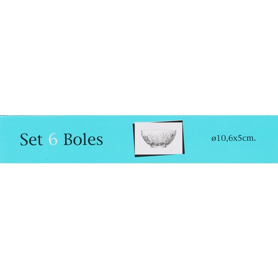 SET 6 BOLS 10.6CM BAROCO image 1