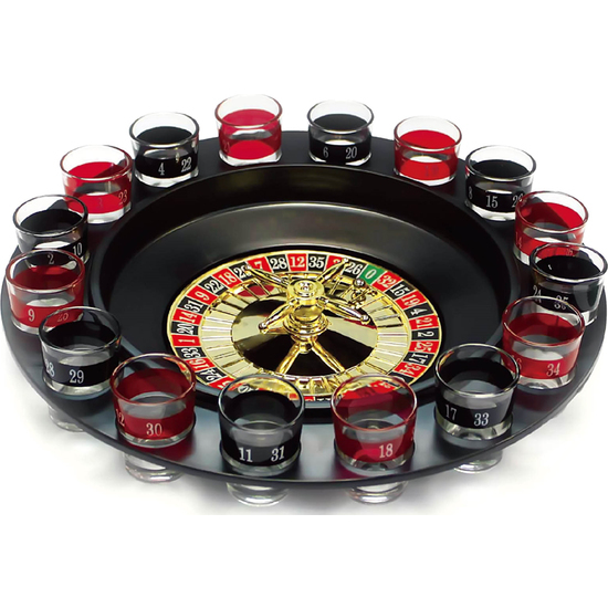 JUEGO DE RULETA CON VASOS DE CHUPITO image 0