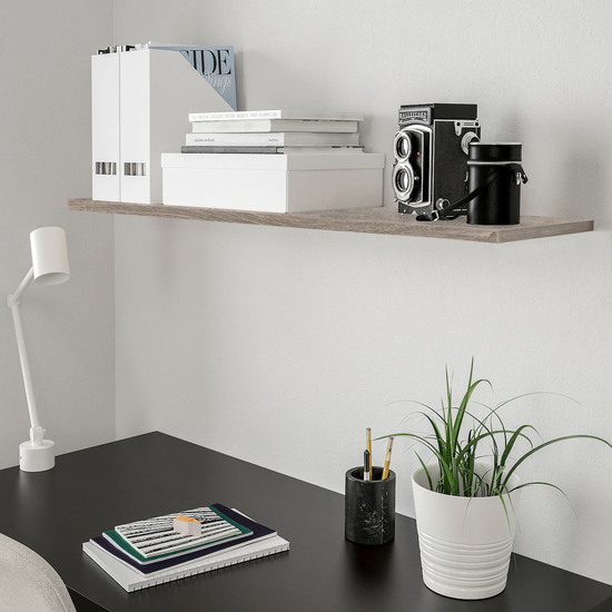 ESTANTE MURAL MDF 23.5X80X1.5 BR. CONFORTIME image 2