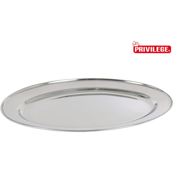 FUENTE OVAL 40CM ACERO INOX LIGHTPRIVILE QT image 0