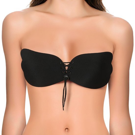 SET DE 3 UDS. INVISIBLE BRA STRAPLESS AUTOADHESIVO - COLOR NEGRO image 0