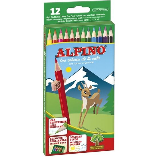 CAJA DE 12 LÁPICES LARGOS WF ALPINO image 0