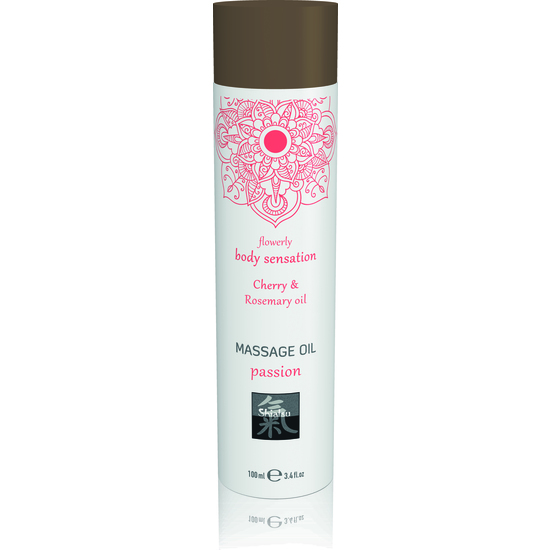 SHIATSU MASSAGE OIL PASSION - CHERRY & ROSEMARY OIL 100ML image 0