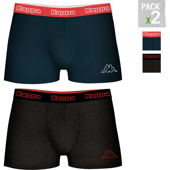 SET 2PCS BOXERS BLUE INTENSE - GRIS image 0