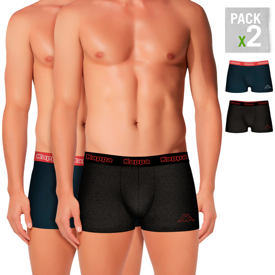 SET 2PCS BOXERS BLUE INTENSE - GRIS image 1