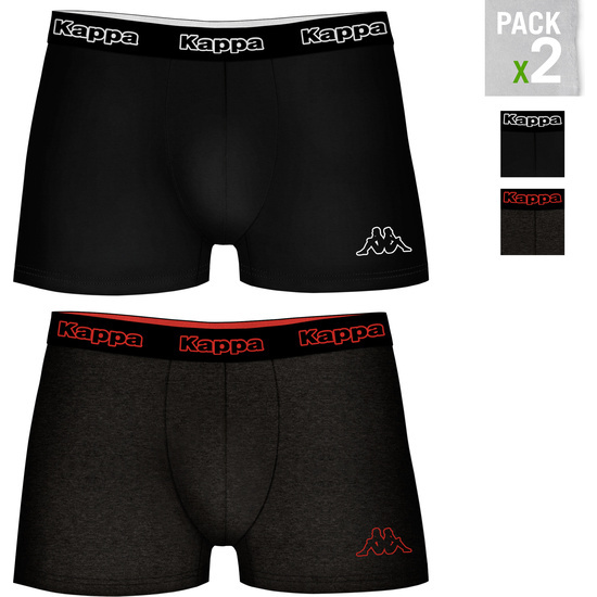 SET 2PCS BOXERS- NEGRO, GRIS  image 0