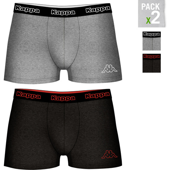 SET 2PCS BOXERS- GRIS, NEGRO  image 0