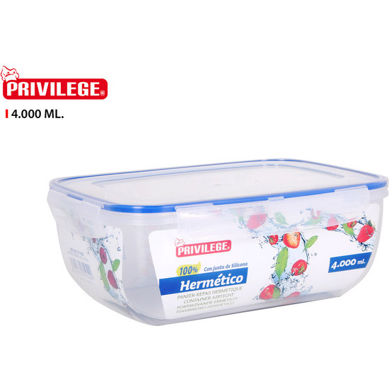 4000ML LUNCH BOX HERMETIC SEAL PRIVILEGE image 0