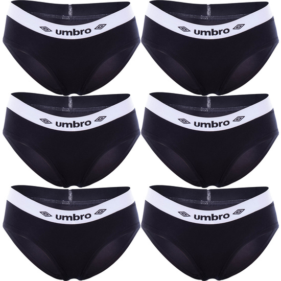 PACK DE 6 SLIP DEPORTIVO FEMENINO NEGRO UMBRO image 0