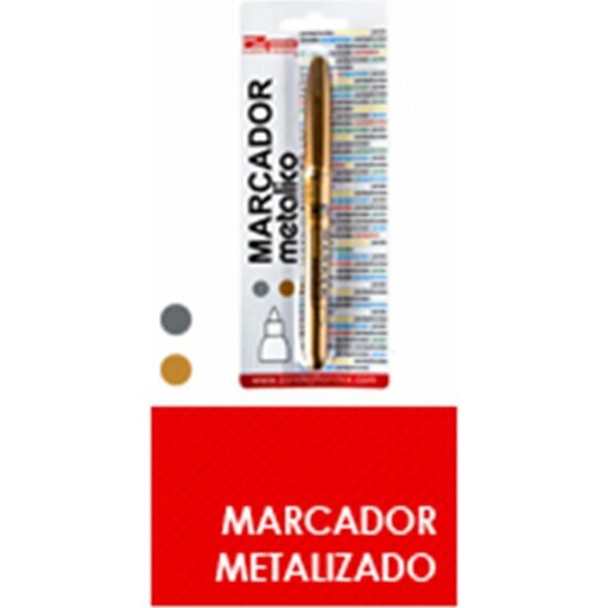 BOLIGRAFO MARCADOR METALICO ORO/PLATA 2-3MM image 0