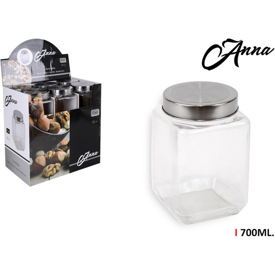 700ML GLASS JAR ANNA image 0
